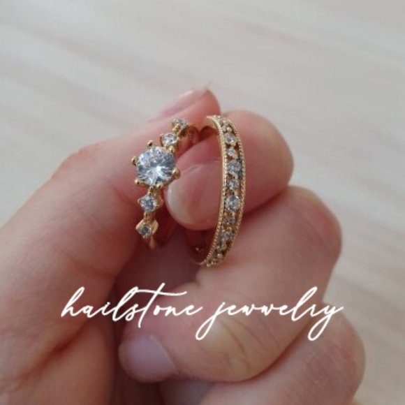 ✨ NEW 18k Gold Moon Goddess Diamond Ring - Picture 11 of 13